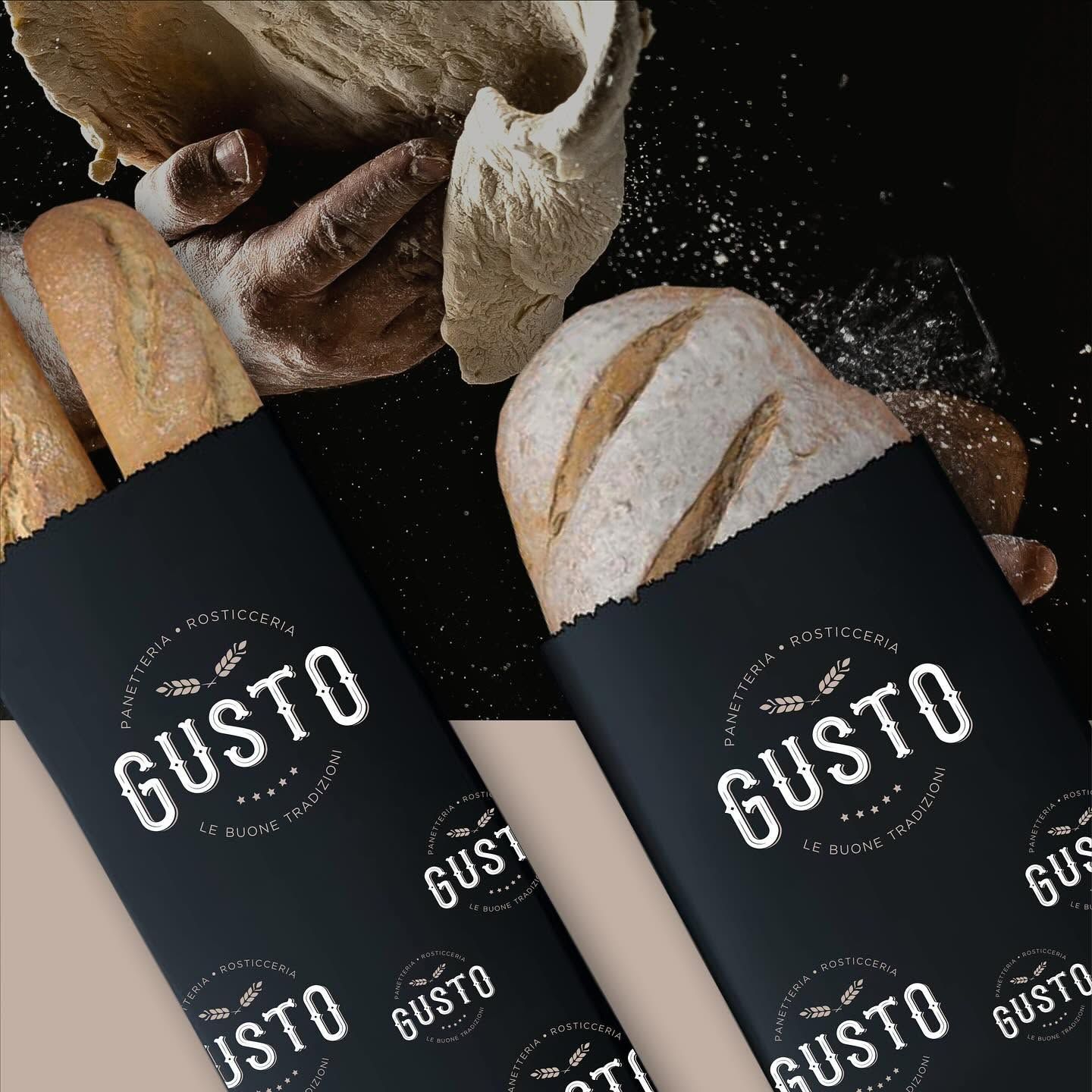 Applicazione dell'identità Gusto Bakery 2